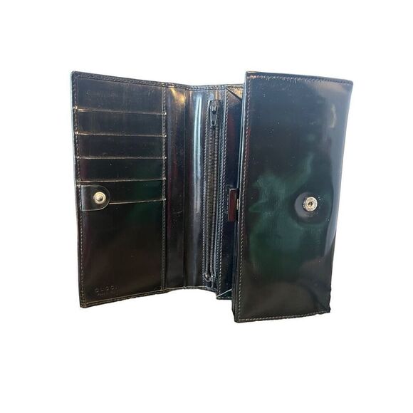Gucci Black Leather Long Wallet - Picture 9 of 14